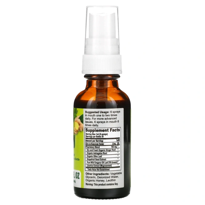 California Natural, Спрей для повышения иммунитета, 1 унция (30 мл)