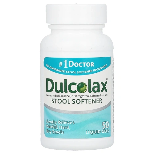 Dulcolax, средство для размягчения стула, 50 капсул в жидкой форме