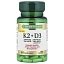 Nature's Bounty, витамины K2 и D3, 60 растительных капсул