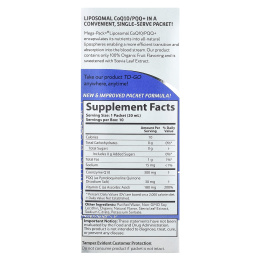 Aurora Nutrascience, Липосомальный коэнзим Q10 / PQQ +, 10 пакетиков по 20 мл (0,68 жидк. Унции)