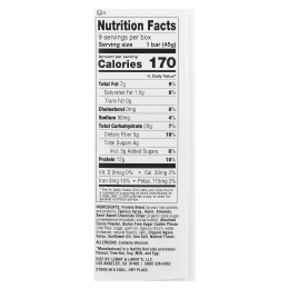 Lenny & Larry's, The Complete Cookie-Fied Bar, шоколадно-миндальная морская соль, 9 батончиков, 45 г (1,59 унции)