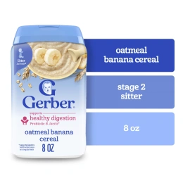 Gerber, 2nd Foods®, каша, овсянка с бананом, 227 г (8 унций)