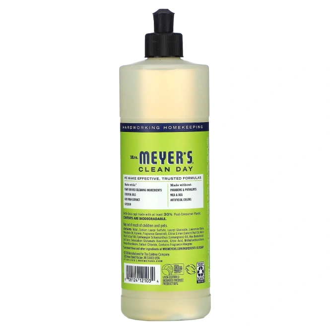 Mrs. Meyer's, Мыло для мытья посуды Clean Day Lemon Verbena 16 жидких унций