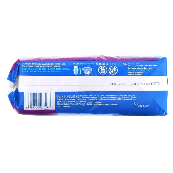 Stayfree, Classic, сверхдлинные подушечки, без отдушек, 22 шт.