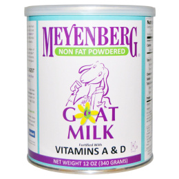 Meyenberg Goat Milk, Meyenberg Goat Milk, Обезжиренное сухое козье молоко, 12 унций (340 г
