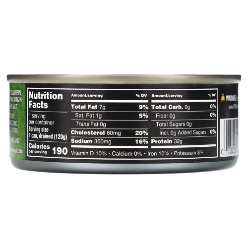 Crown Prince Natural, Yellowfin Tuna, Solid Light, In Extra Virgin Olive Oil, 5 oz (142 g)