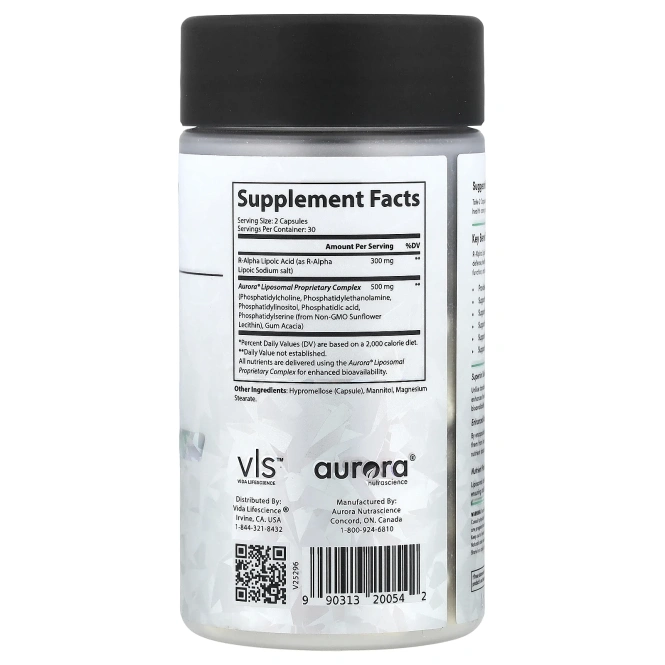 Aurora Nutrascience, R-АЛК, 60 капсул