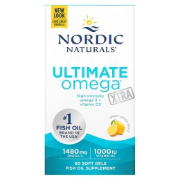Nordic Naturals Ultimate Omega® Xtra Lemon - 1000 мг - 60 мягких гелей