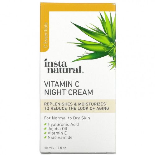 InstaNatural, ночной крем с витамином С, 50 мл (1,7 жидк. унции)