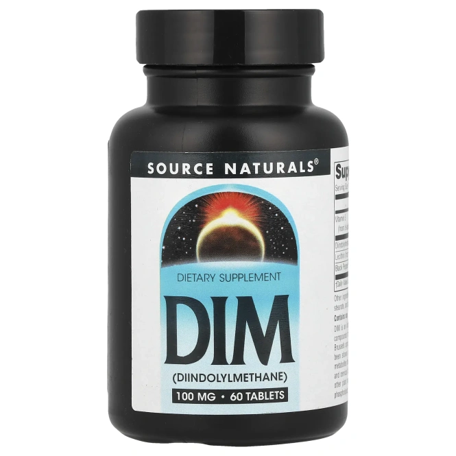 Source Naturals, ДИМ, (Дииндолилметан), 100 мг, 60 таблеток