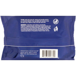 Mineral Fusion, Ночное обновление, увлажняющие салфетки для снятия макияжа, 30 шт.