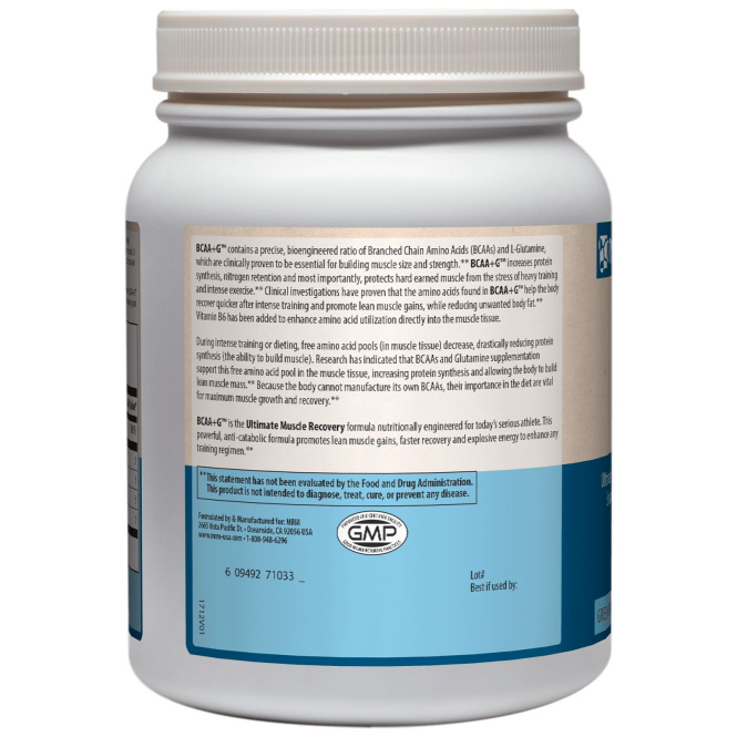 MRM, BCAA+G 1000, зеленое яблоко, 2,2 фунта (1000 г)