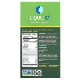 Liquid I.V., Energy Multiplier, Смесь для энергетических напитков Supercharged, лимонный имбирь, 10 пакетов в стиках по 0,56 унции (16 г) каждая