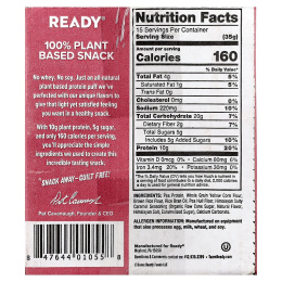 Ready, Protein Puffs, розовая гималайская морская соль, 6 пакетиков по 88 г (3,1 унции)