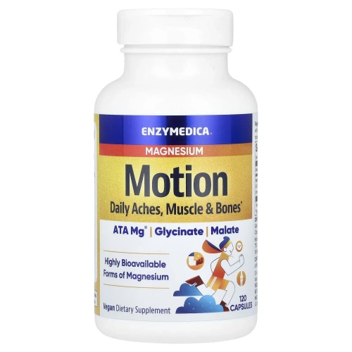Enzymedica, Motion, магний, 120 капсул