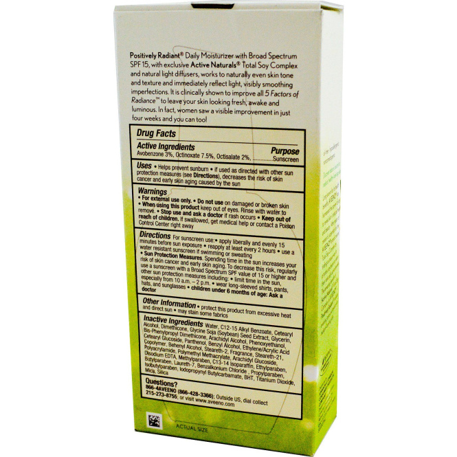 Aveeno, Active Naturals, Daily Moisturizer, SPF15, 4 fl oz