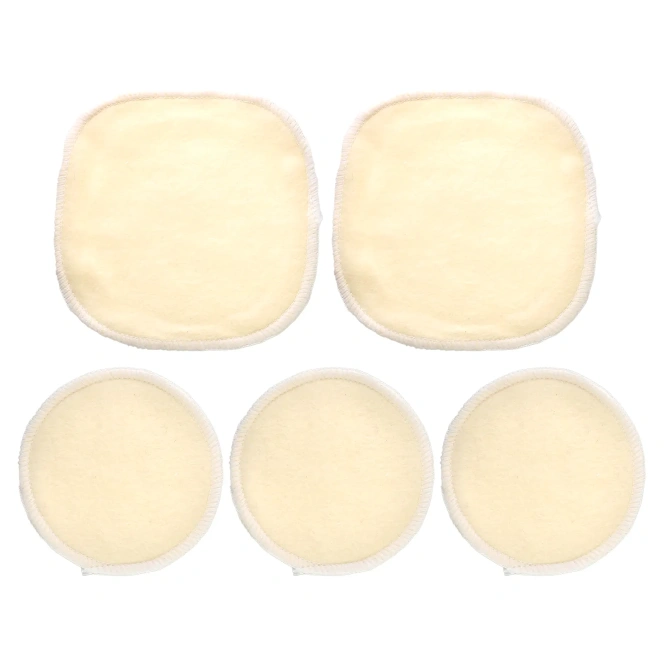 AfterSpa, многоразовые хлопковые спонжи для снятия макияжа с сумочкой для стирки, набор из 6 предметов