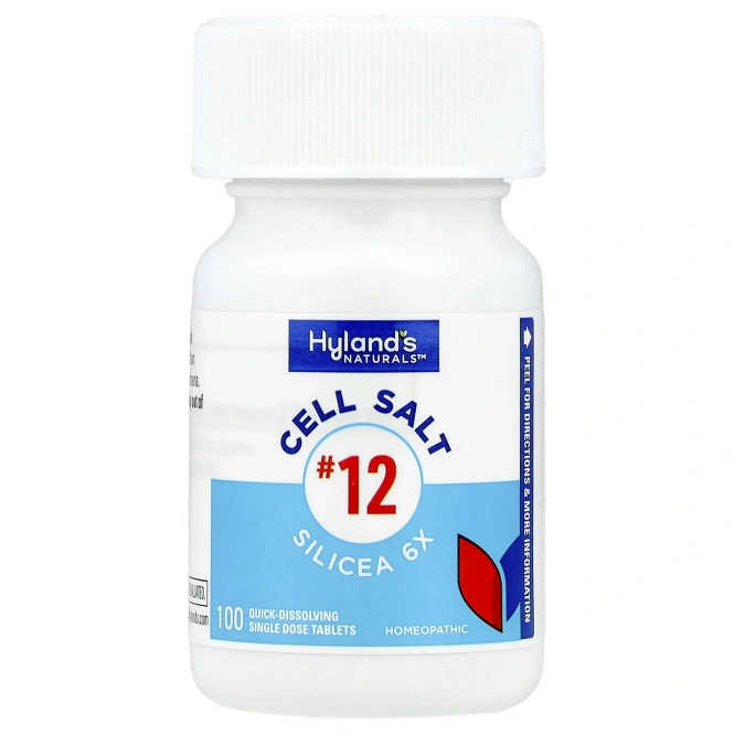 Hyland's Naturals, Cell Salt # 12, Silicea 6X, 100 быстрорастворимых таблеток