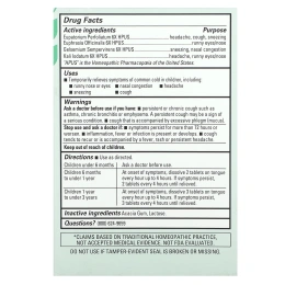 Hyland's Naturals, Для малышей, Tiny Cold, от 6 месяцев, 125 быстрорастворимых таблеток