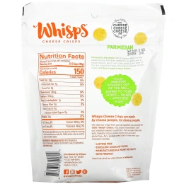 Whisps, Чипсы с пармезаном, семейные, 170 г (6 унций)