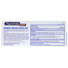 Plus White, The Smokers' Whitening Toothpaste, Cool Peppermint Flavor, 3.5 oz (100 g)