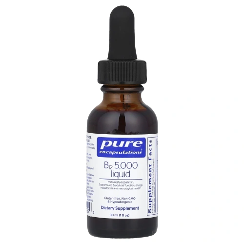 Pure Encapsulations, B12, 5000 жидк., 30 мл (1 жидк. унц.)