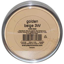 Everyday Minerals, Матовая основа, золотисто-бежевый 3W, 0,17 унций  (4,8 гр)