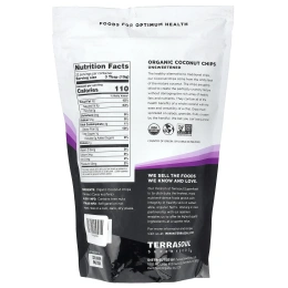 Terrasoul Superfoods, кокосовые чипсы, без подсластителей, 340 г (12 унций)