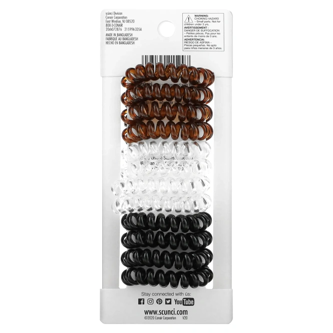 Scunci, Резинки-браслеты, не оставляют следов, 12 штук