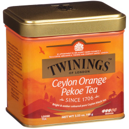 Twinings, Цейлонский листовой чай Orange Pekoe, средний, 3,53 унции (100 г)