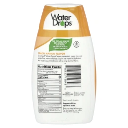 SweetLeaf Stevia, Water Drops®, вкусная стевия, усилитель воды, персик и манго, 48 мл (1,62 жидк. Унции)