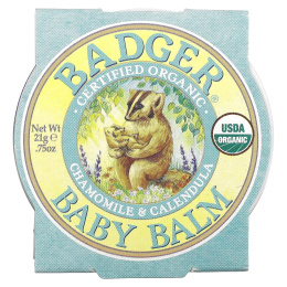 Badger Company, Детский бальзам, ромашка и календула, 0,75 унции (21 г)