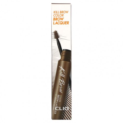 Clio, Kill Brow, цветной лак для бровей, 01 натуральный коричневый, 6 г (0,21 унции)