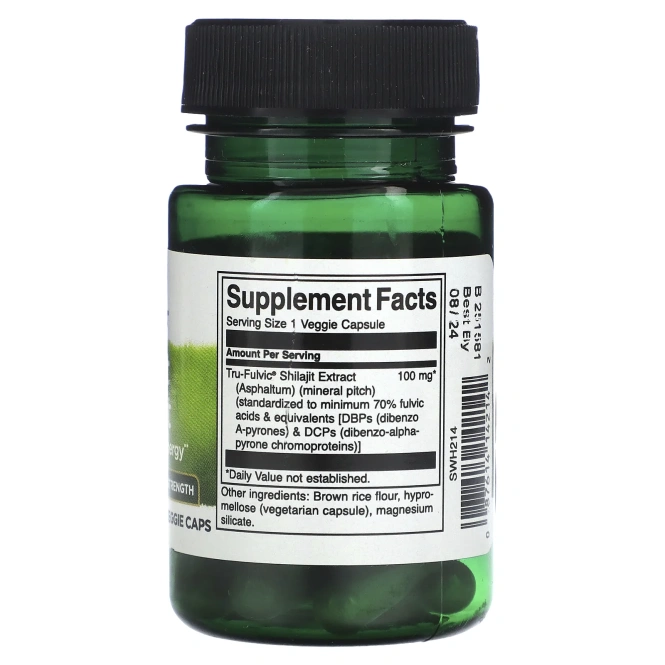 Swanson, экстракт мумие, 100 мг, 30 растительных капсул