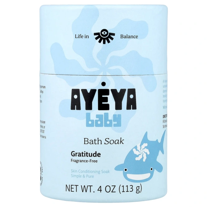 Ayeya, детская добавка для ванны, без отдушек, 113 г (4 унции)