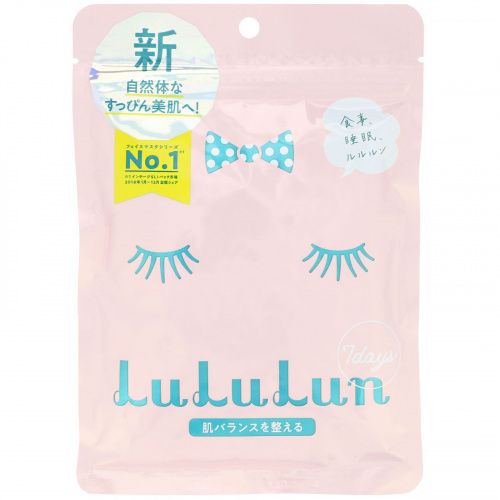 Lululun, Restore Skin Balance, Face Mask, 7 Sheets, 3.65 fl oz (108 ml)