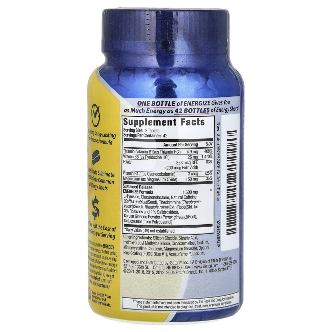 Isatori, Energize 84 таблетки