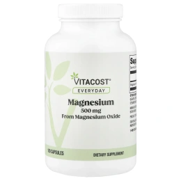 Vitacost, Everyday, магний, 500 мг, 180 капсул
