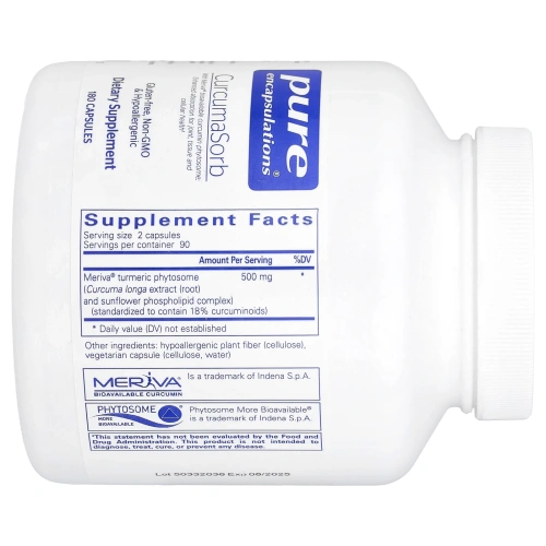 Pure Encapsulations, CurcumaSorb`` 180 капсул