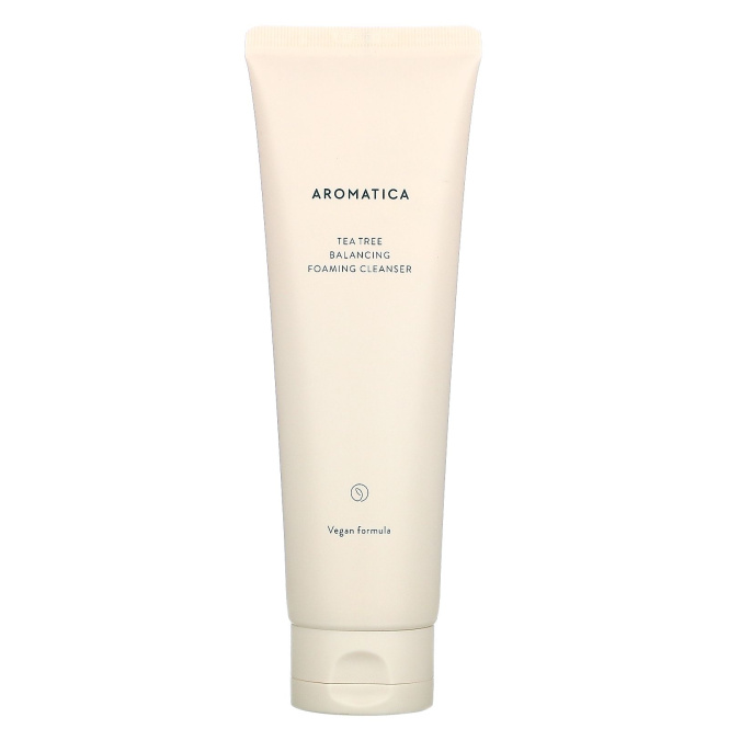Aromatica, Tea Tree Balancing Foaming Cleanser, 6.3 oz (180 g)
