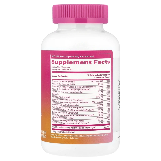 Pink Stork, Total Prenatal + DHA, 180 капсул