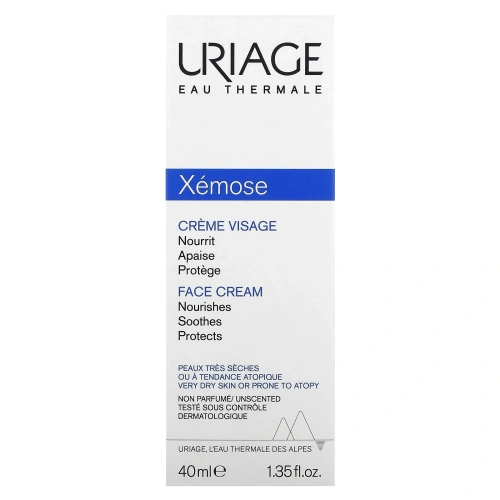 Uriage, Xemose, Face Cream, Fragrance-Free, 1.35 fl oz (40 ml)