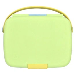 Munchkin, Lunch ™, Bento Box с посудой, для детей старше 18 месяцев, зеленый, набор из 3 предметов