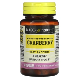 Mason Natural, Клюква, высококонцентрированная, 60 капсул