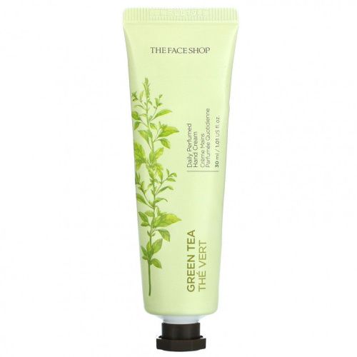The Face Shop, Daily Perfumed Hand Cream, Green Tea, 1.01 fl oz (30 ml)