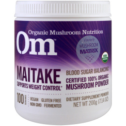Organic Mushroom Nutrition, Грифола курчавая, грибной порошок, 7.14 унций (200 г)