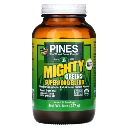 Pines, Суперпродуктовая смесь Mighty Greens 8 унций