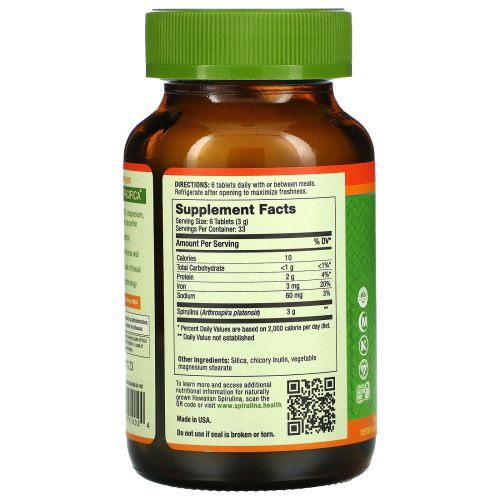 Nutrex Hawaii, Pure Hawaiian Spirulina, 500 мг, 200 таблеток
