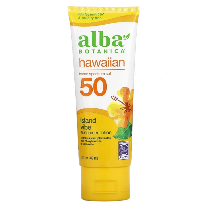 Alba Botanica, Гавайское солнцезащитное средство, SPF 45, 4 унции (113 г)