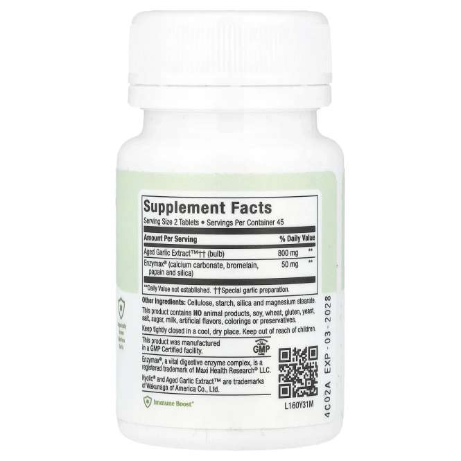 Maxi Health, Kyolic®, Aged Garlic Extract ™, 90 таблеток